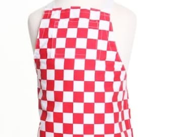 Personalised Infant child red chef apron
