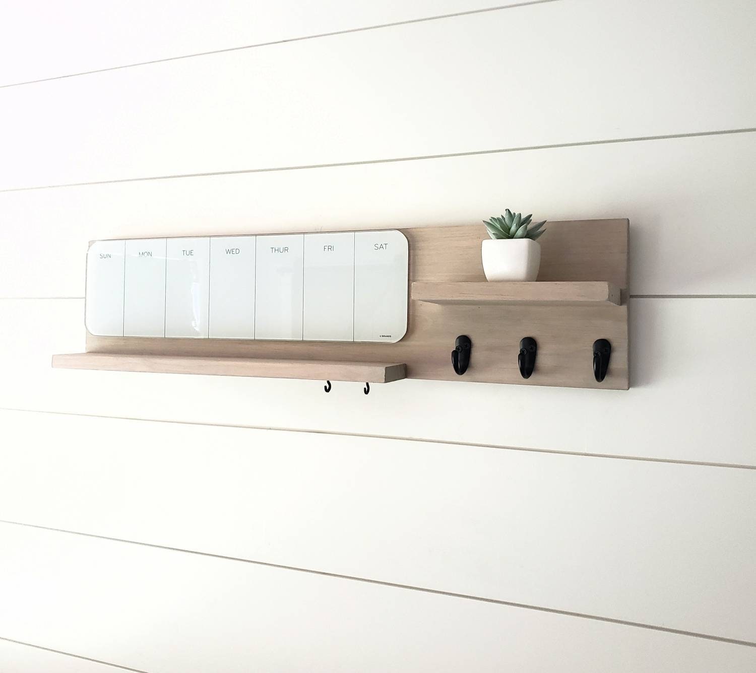 Modern Key Holder for Wall with Shelf Key Rack Hooks Dry Etsy