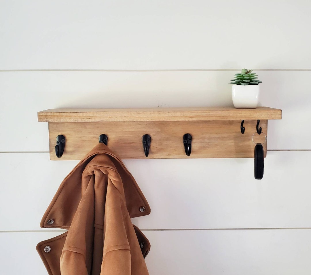 Key Hanger for Wall, Modern Coat Rack, Key Holder Shelf, Key Rack With