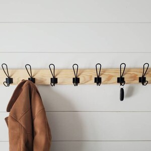 Rustic Coat Rack, Coat Hanger, Coat Rack Wall Mount, Wood Wall Coat Rack, Farmhouse Coat Rack, Coat Rack, Bathroom Towel Rack