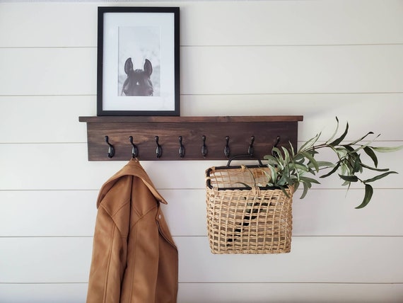 Shelf Coat Rack Wall Mount, How To Decorate A Coat Rack Shelf