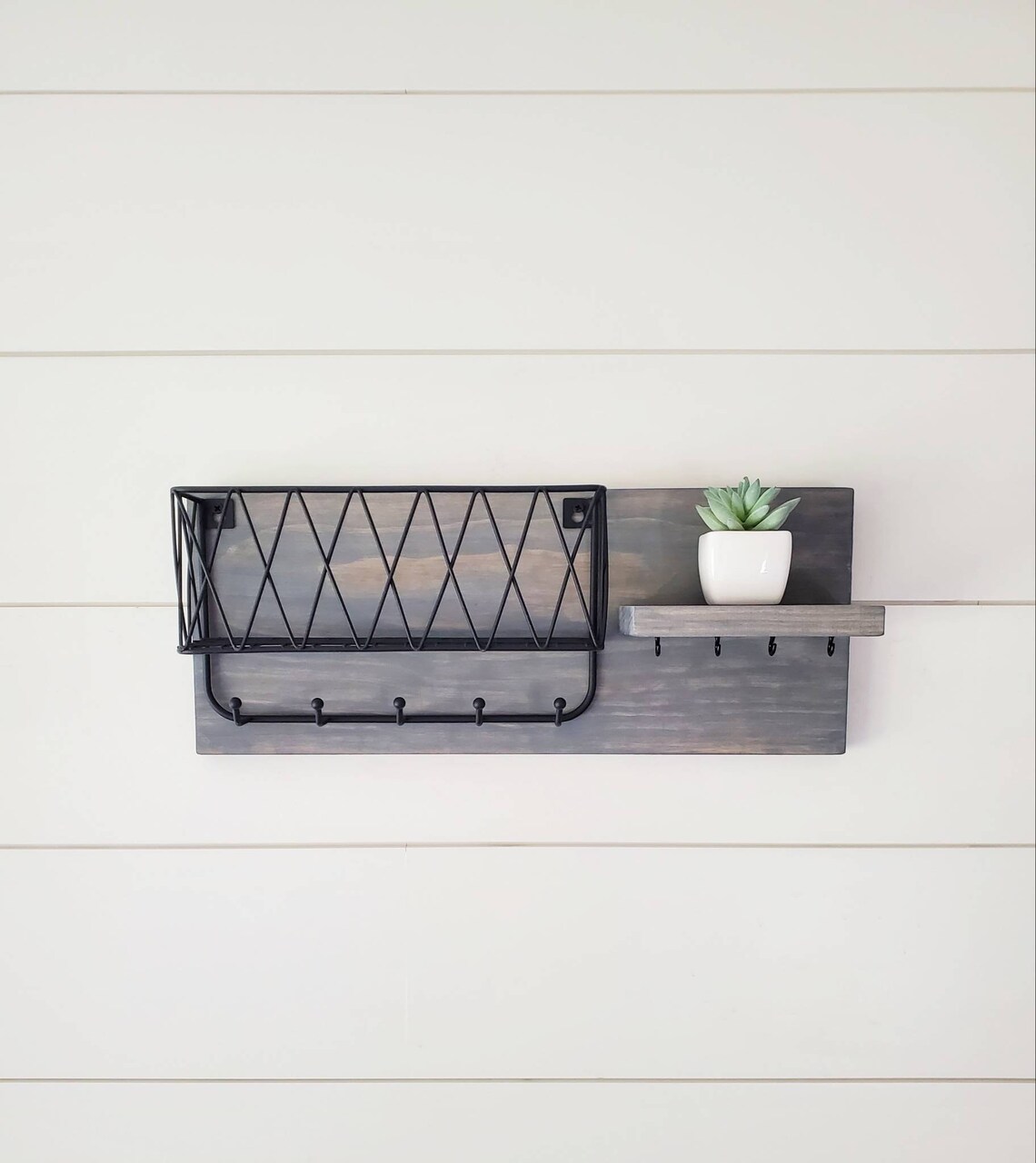 Mail and Key Organizer Entryway Organizer Wall Key Holder Etsy