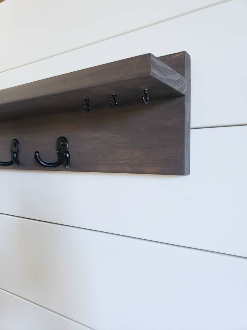 Key Holder with Shelf Modern Wall Shelf Trendy Key Holder Etsy