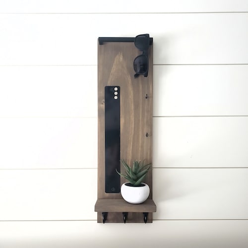 Modern Key Hanger for Wall Key Holder for Wall With Shelf Etsy