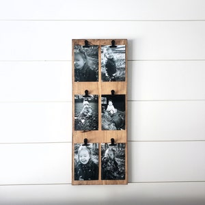 Wood Photo Board, Picture Collage, Rustic Picture Frames, Photo Display, Photo Frame, Family Photo Frame, Photo Board, Photo Wall Display