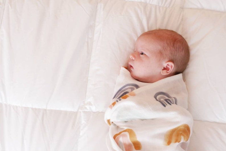 Rainbow Baby Muslin Swaddle Blanket