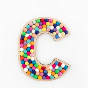 Felt Ball Initial Letter
