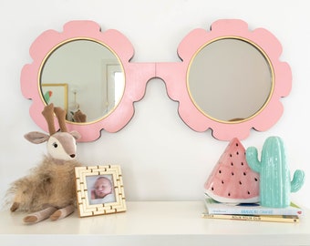 Flower Sunglasses Wall Mirror