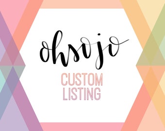 Custom Listing for Alyssa