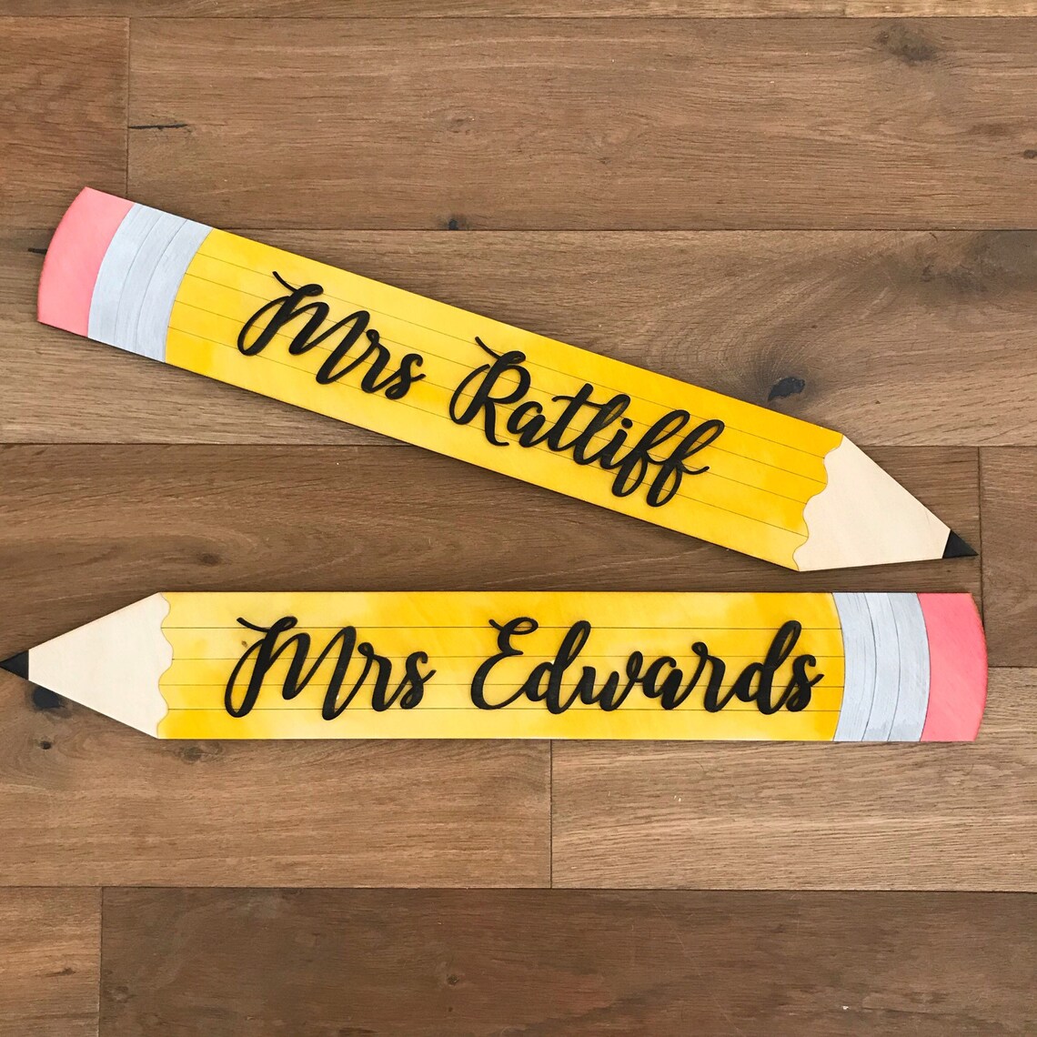 Custom Teacher Pencil Etsy