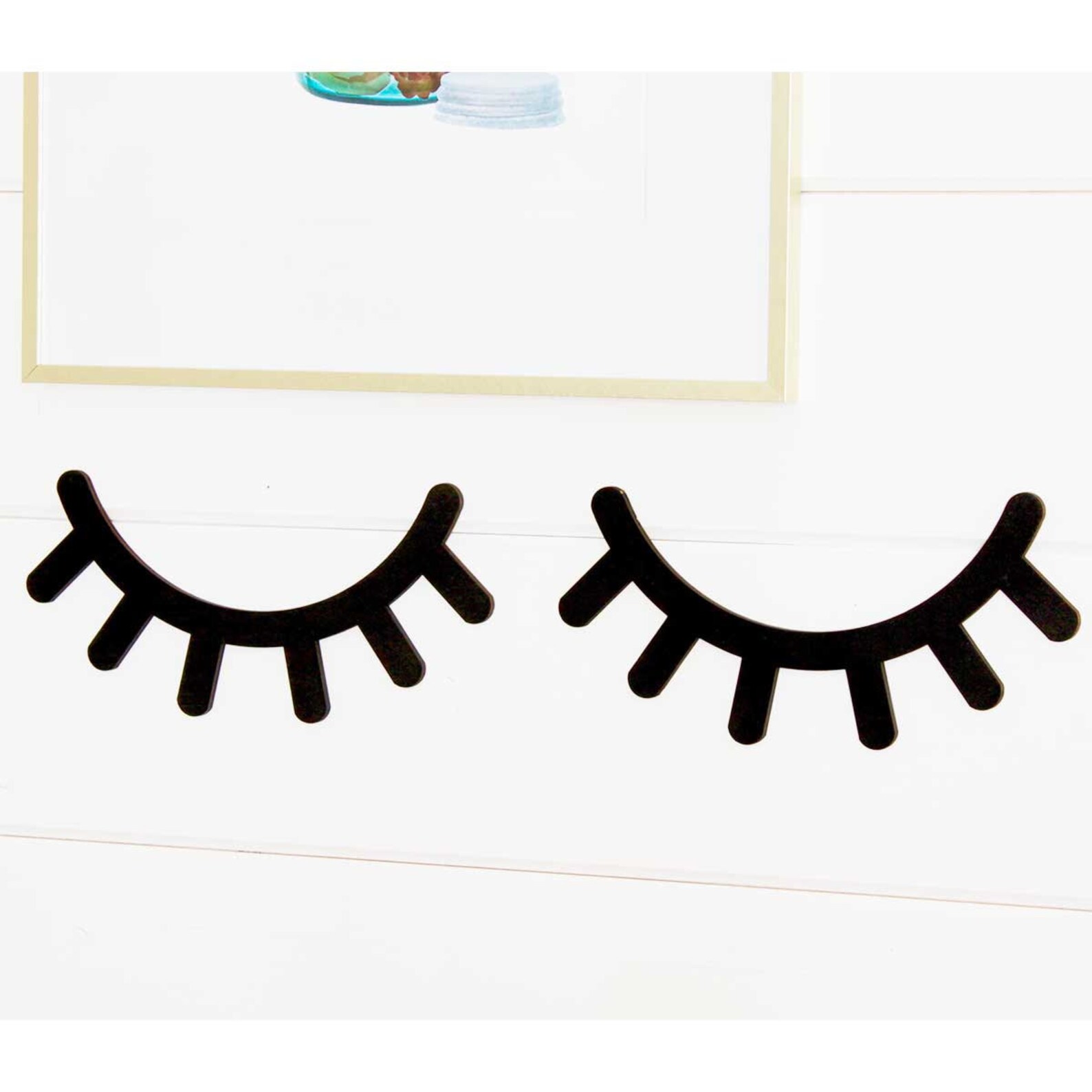Sleepy Eyelash Wall Decor Etsy