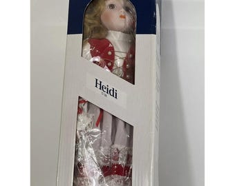 tHE hERITAGE mINT ltd cOLLECTION ~ aMERICA'S pORCELAIN dOLL~ hEIDI~ D38, Vintage