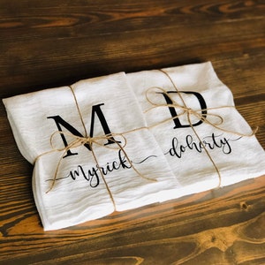 Personalized tea towels