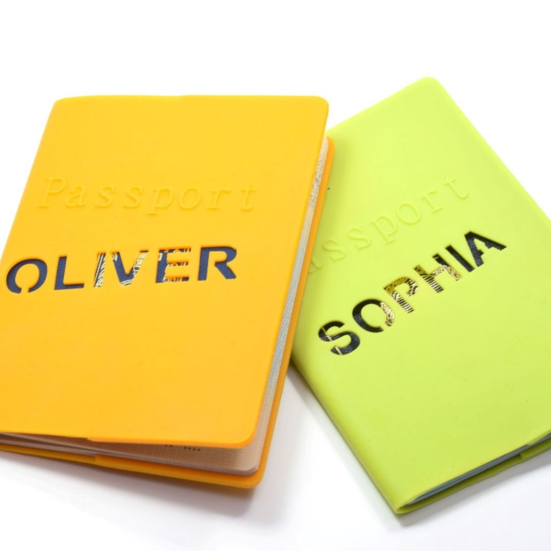 Personalized passport cover silicone made. Custom passport Etsy