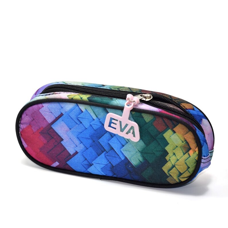 Personalized labels for pencil case. Name tag for pouch for Etsy