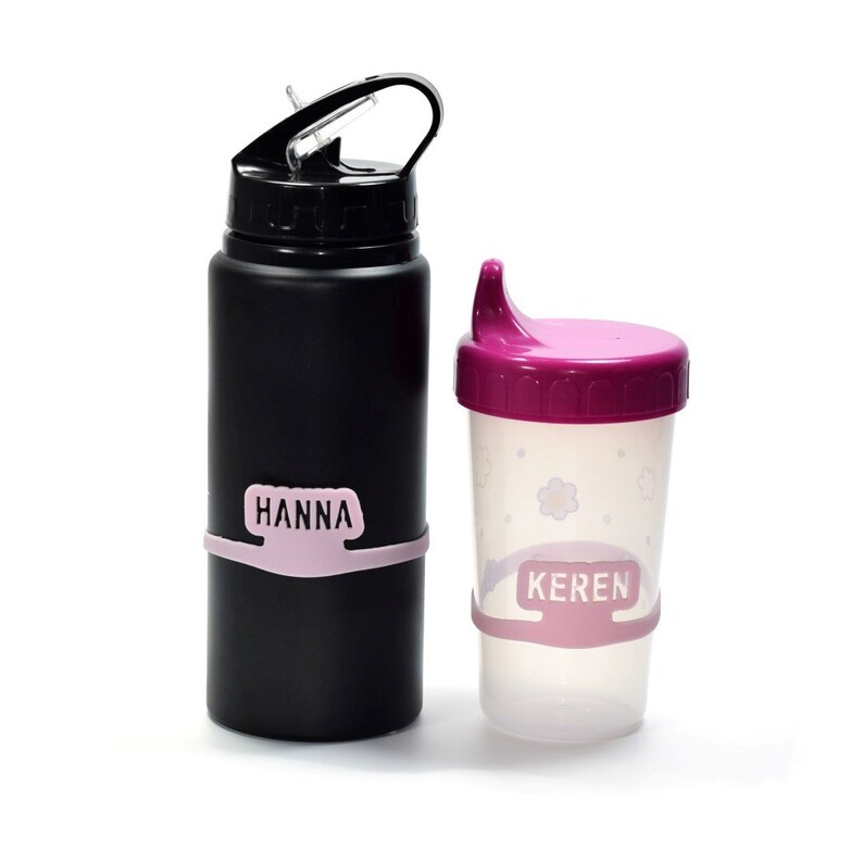 Personalized silicone Labels for baby bottles and sippy cups. Etsy