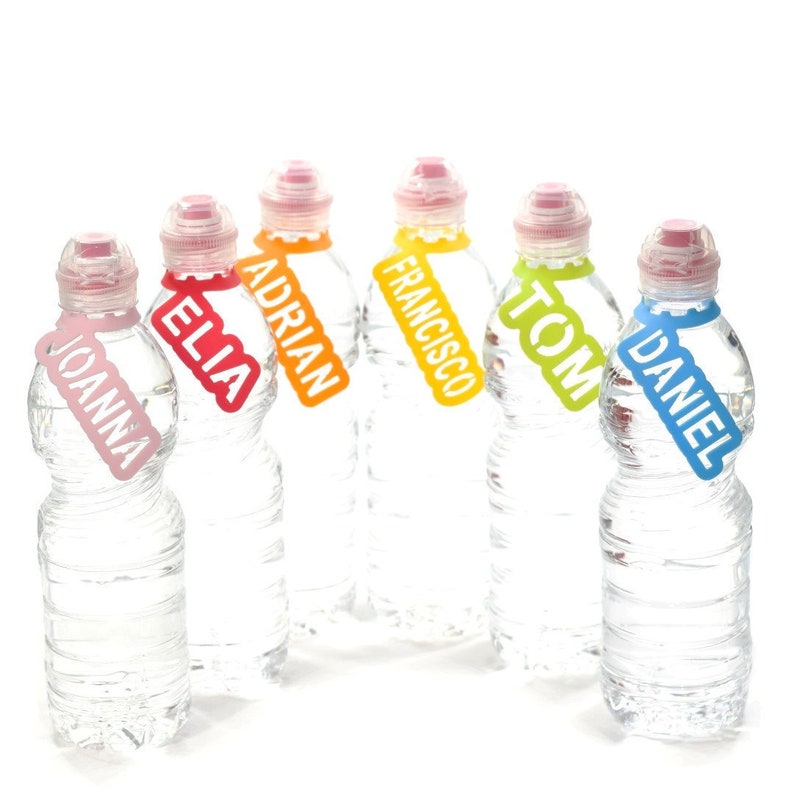 Bottle Name Labels Silicone Name Tags Customized Silicone Etsy