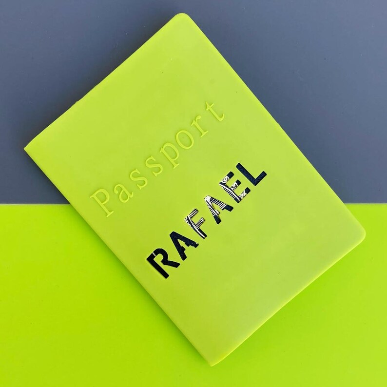 Personalized passport cover silicone made. Custom passport Etsy