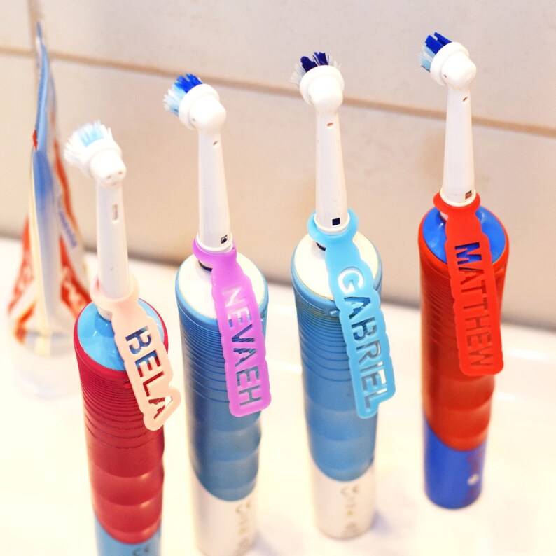 Name tags for children's Toothbrush. Custom name labels Etsy