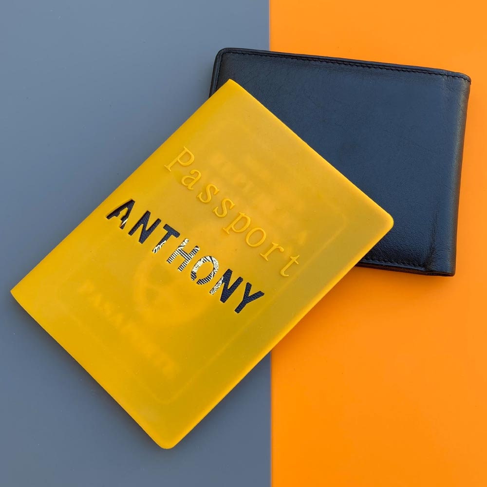 Personalized passport cover silicone made. Custom passport Etsy