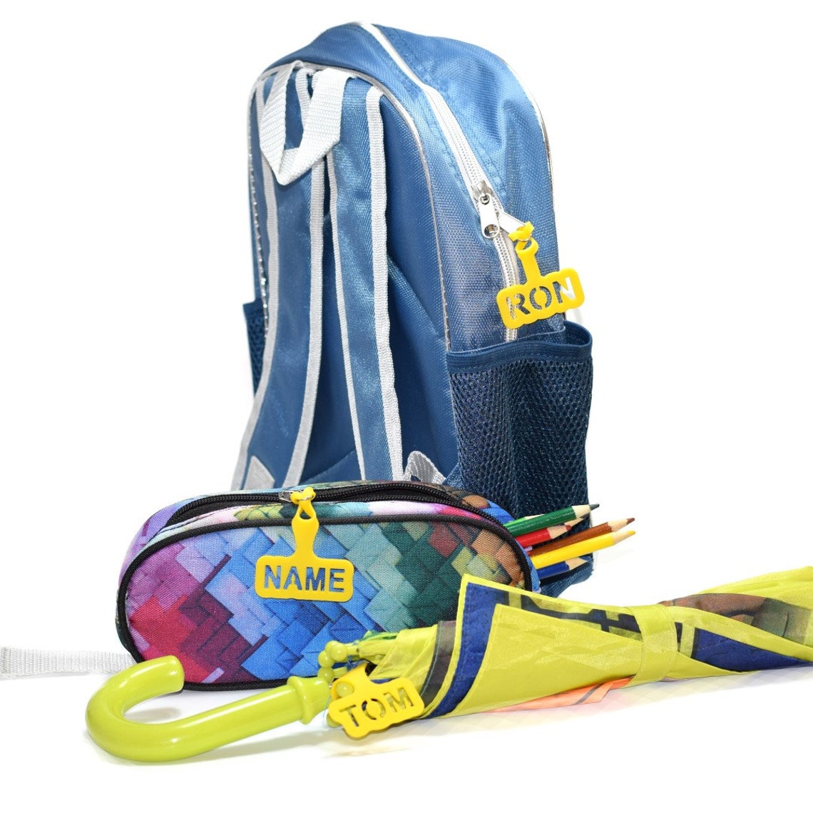 Name tag for backpack bag and luggage. The perfect custom Etsy