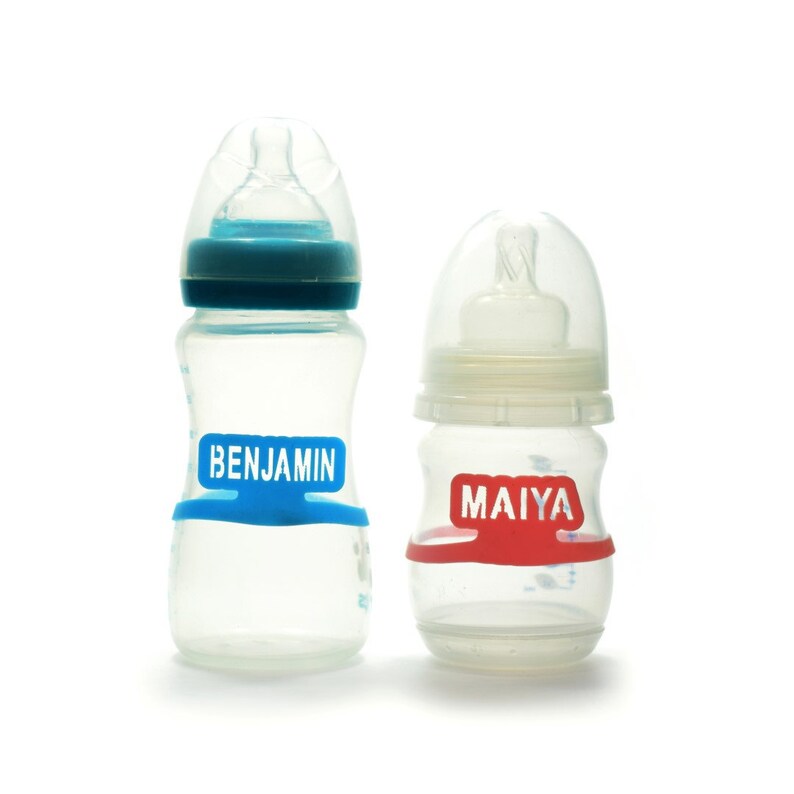 Personalized Labels for Baby Bottles and Sippy Cups. Elastic Etsy