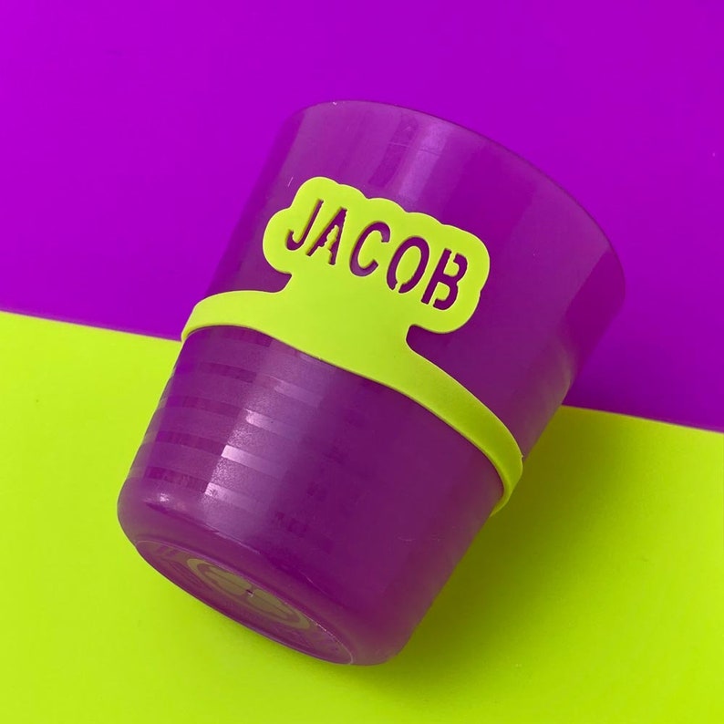 Personalized Labels for Plastic Tumblers. Custom Name Tags for Etsy