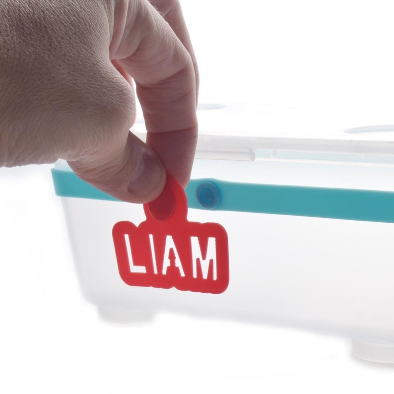 Personalized Silicone Rubber Bands with name tag for Lunch Etsy