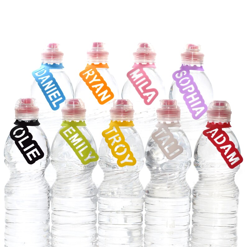 Name Labels for Water Bottles. Personalized Bottle Name Tags. Etsy
