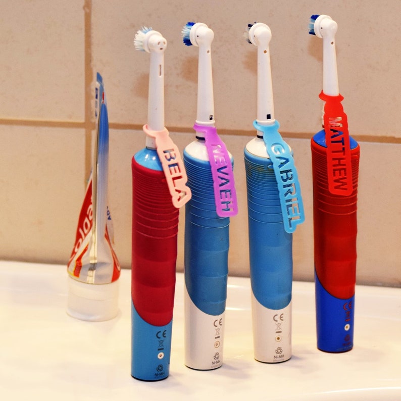 Name tags for children's Toothbrush. Custom name labels Etsy