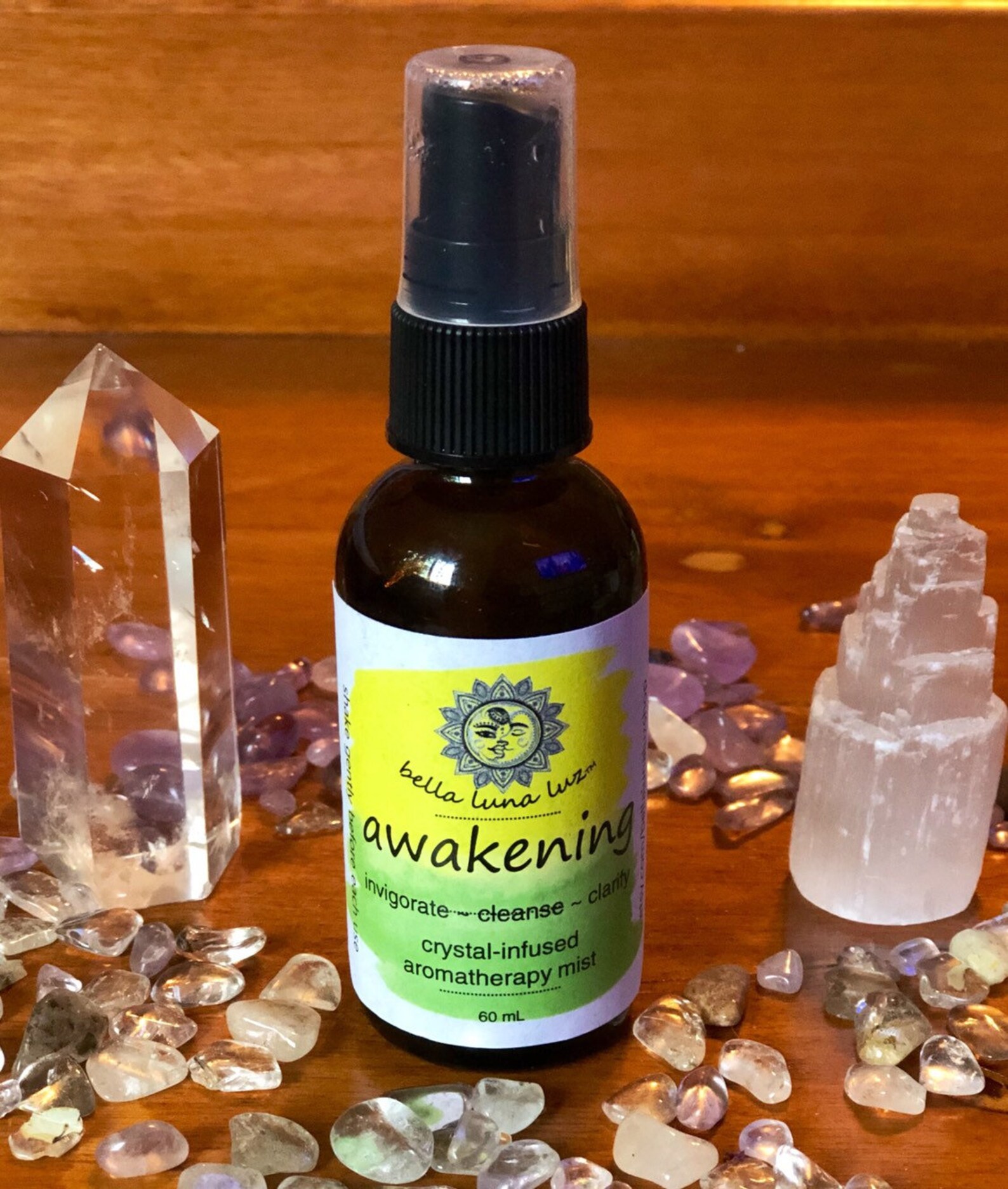 Awakening CrystalInfused Aromatherapy Mist 60mL Etsy