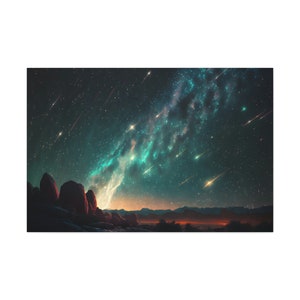 Quadrantid Meteor Shower Canvas Art