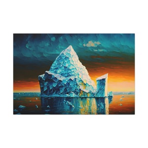 Glacier Canvas Art Ready To Hang