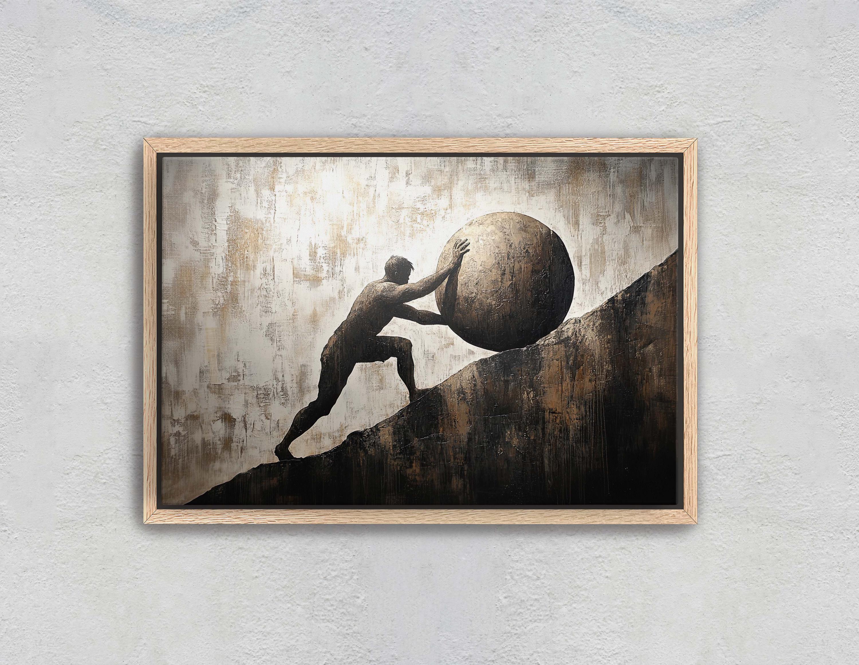 Sisyphus Art, Mythology Painting - Etsy