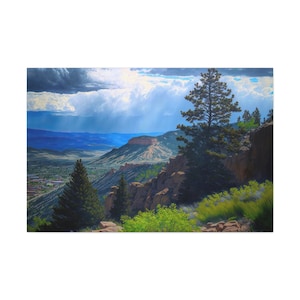 Lookout Mountain Colorado Canvas Art Ready To Hang Large Print, Oil Painting, Landscape