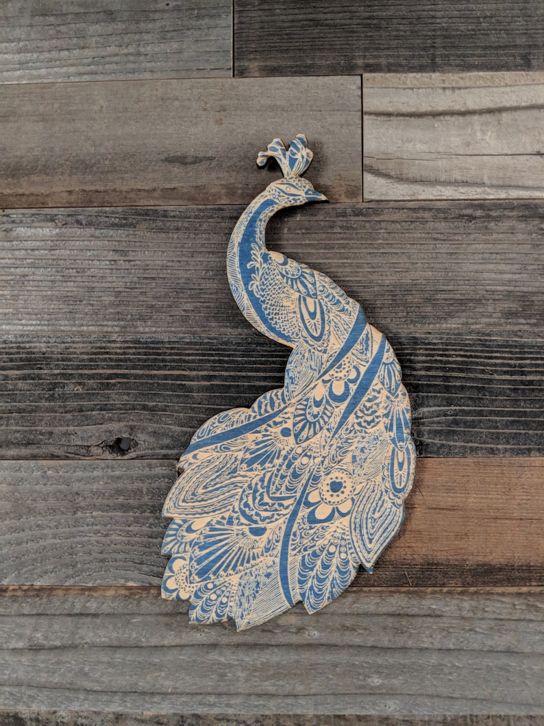 Peacock Wall Art EngravedMandala Wood Wall Art Indian Etsy