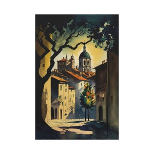 German City Canvas Ready To Hang Large Print, Eurpoean, Prague, Italy