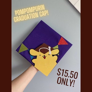 Surmatelas Pompompurin GRADUATION - Pour la remise des diplômes ! Pour les amateurs de Sanrio et de Pompompurin !!