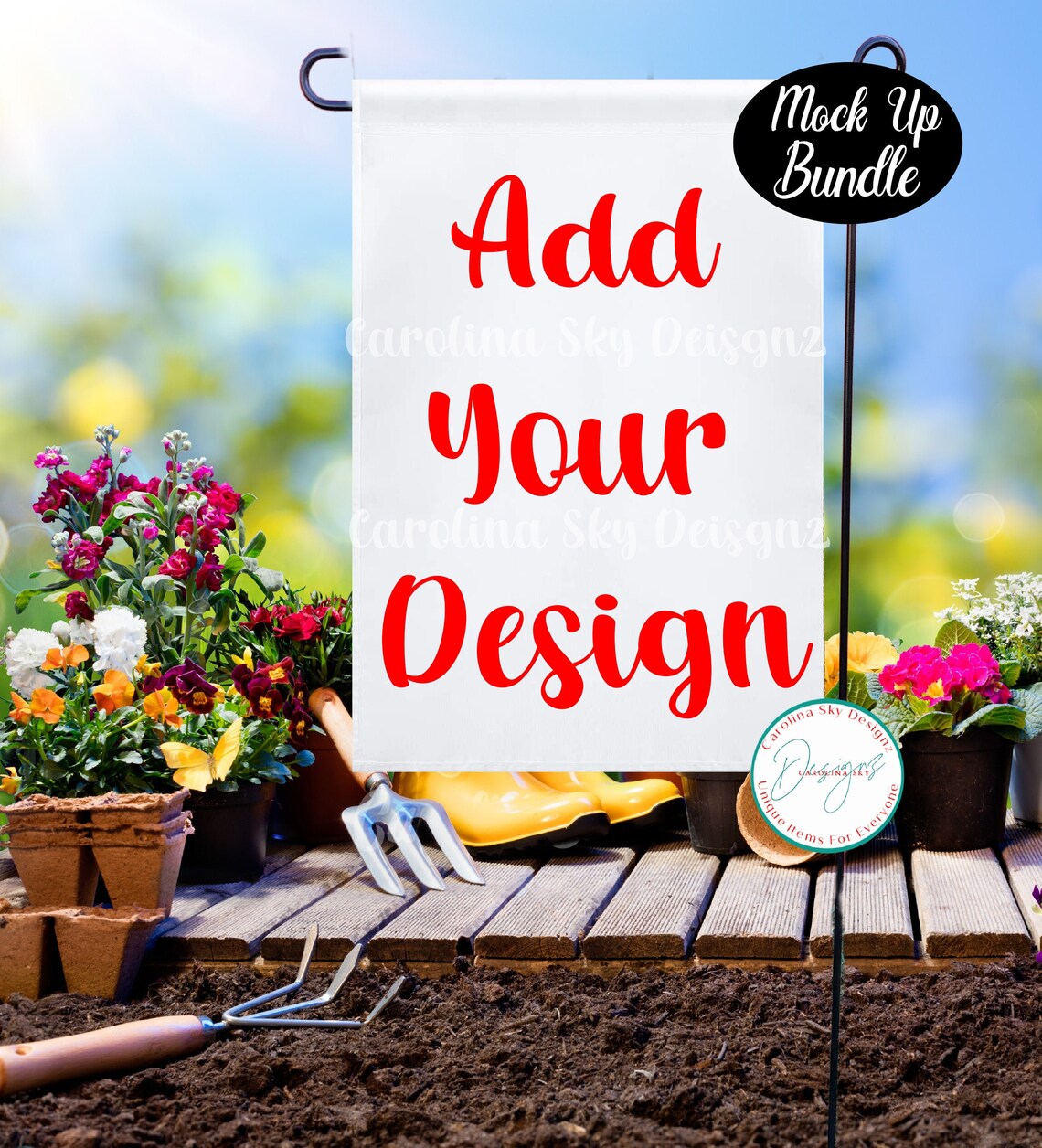 Garden Flag Mockup Bundle/garden Flag Mock UP Etsy