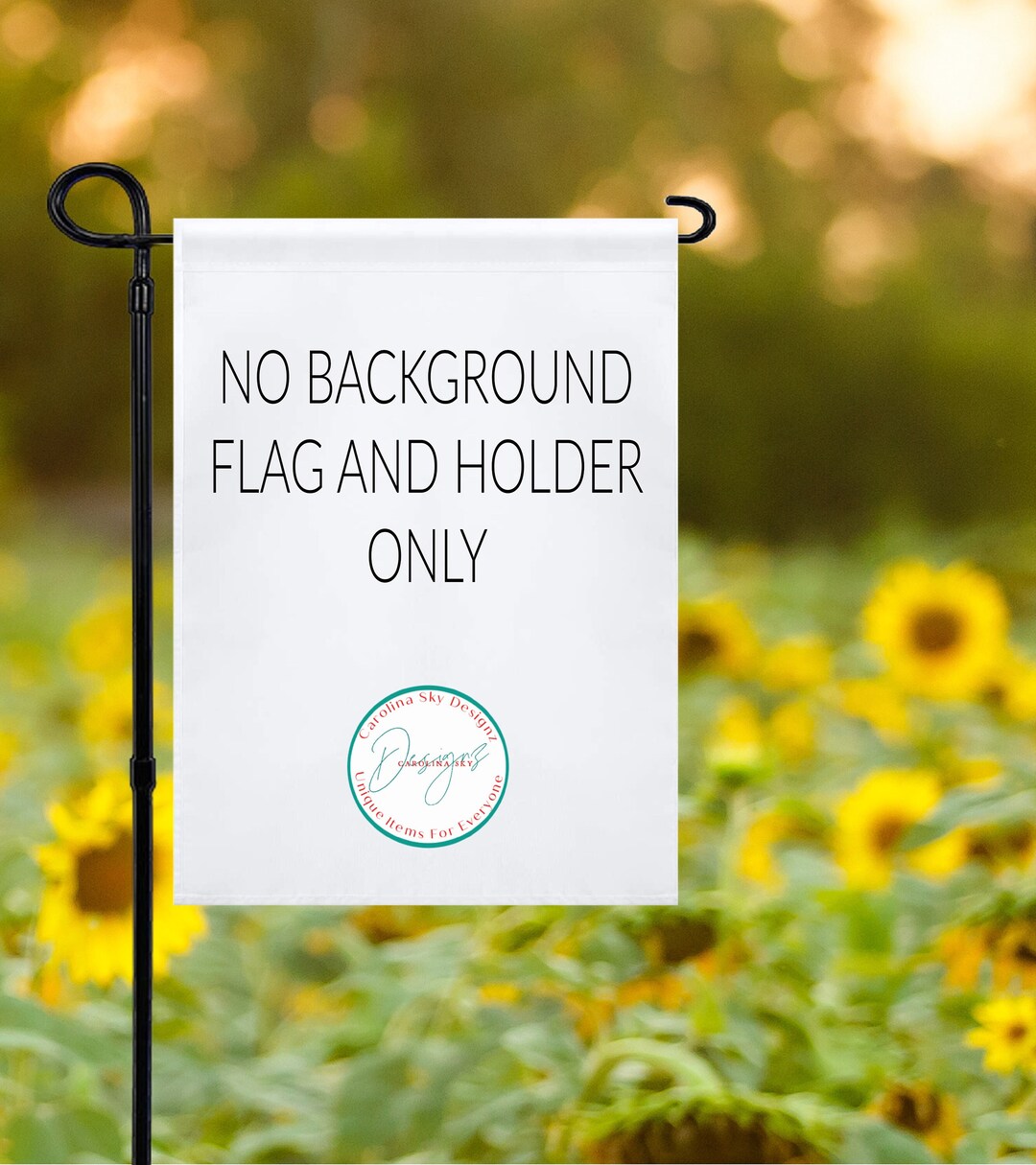 Blank White Garden Flag With No Backgroundmock Up/ Instant Download