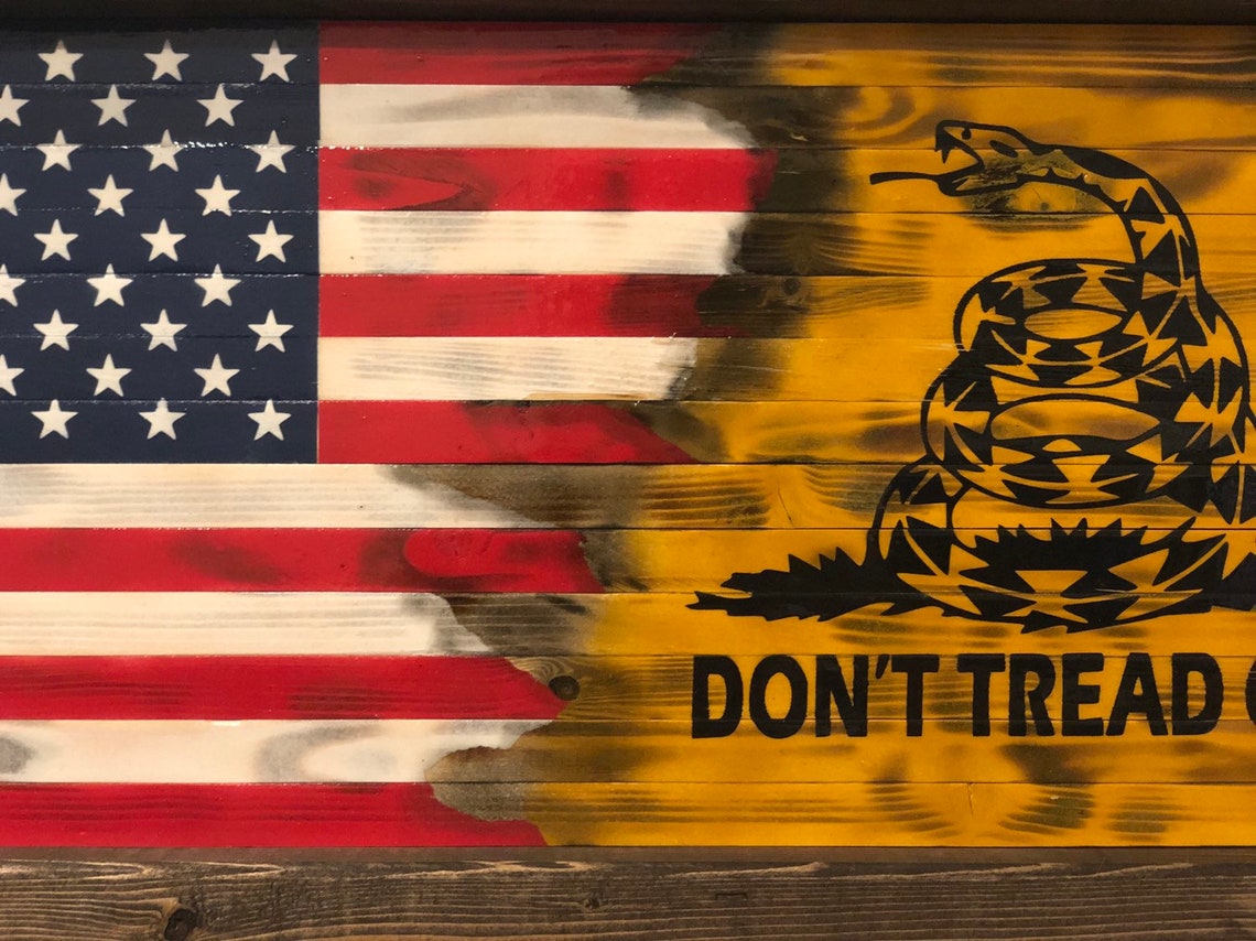 dont tread on me flag t shirt