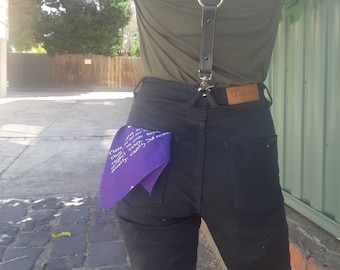 Fabric Hanky- MAGENTA- Into Pits