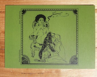 A5 Artwork Bootblacking- Green