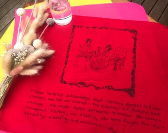 Fabric Hanky- RED- Into Fisting