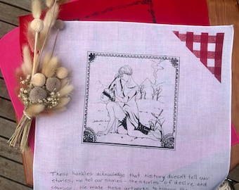 Fabric Hanky- PICNIC BLANKET PATTERN - Sex Outdoors