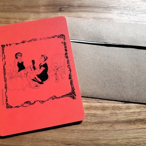 Cartão Postal Vermelho-Fisting