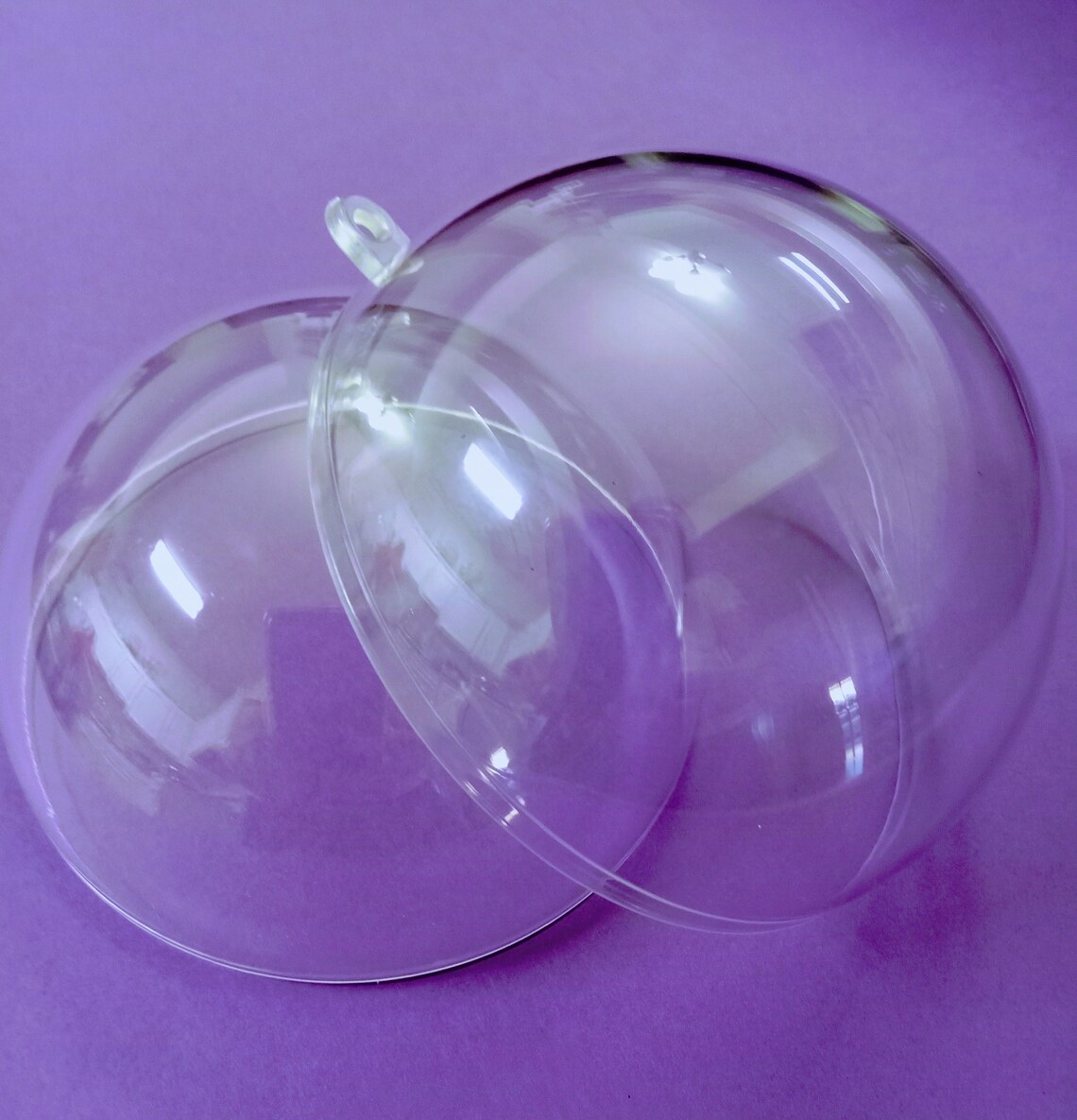 Fillable Ornaments Clear Plastic Ball Pringles Favor Etsy