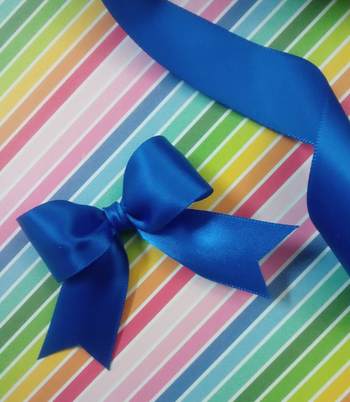 Royal Blue Satin Ribbon Royal Blue Bows Royal Blue Ribbon | Etsy