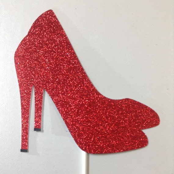 glitter stiletto heels