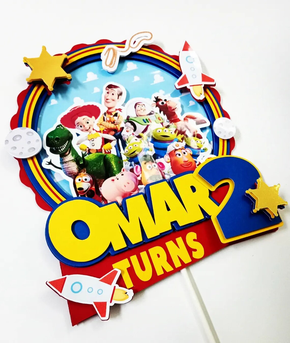 Custom Cake Topper Toy Story Inspired Cake Topper Custom Toy Etsy